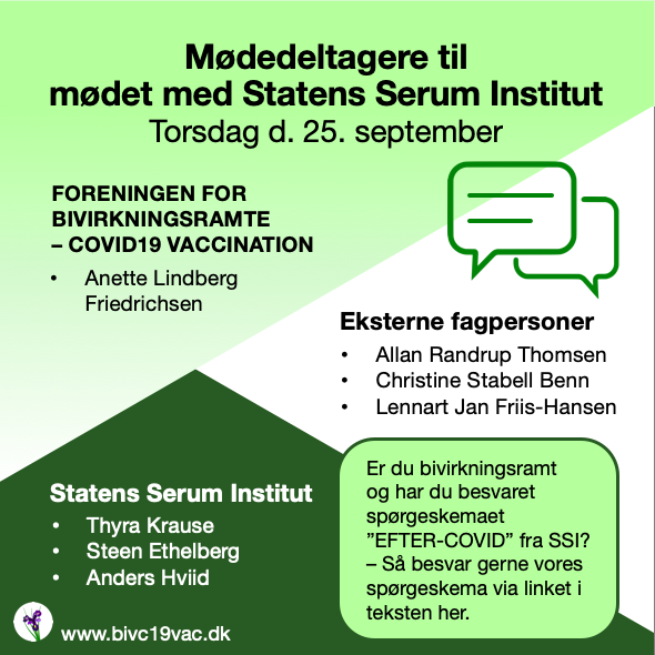 Meeting SSI participants Møde SSI deltagere